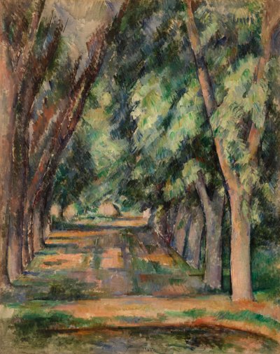 The Allee of Chestnut Trees at Jas de Bouffan, c.1888 by Paul Cézanne